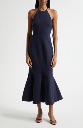 Cinq &agrave; Sept Miriam Sleeveless Trumpet Gown in Navy at Nordstrom, Size 16