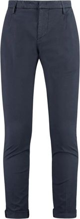 Dondup Gestreepte Pantalon met Tailored Fit - Heren - Chinos - Blauw - W36 - Katoen - Broeken