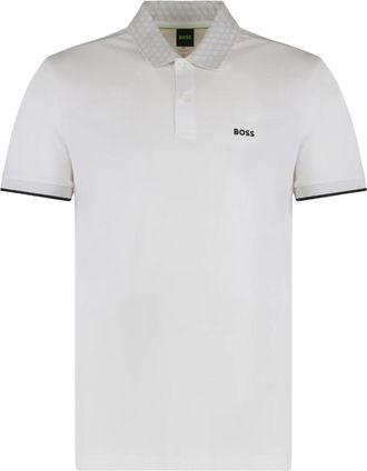 HUGO BOSS Paddy Polo - Heren - Polos - Wit - 2XL - Katoen - Tops