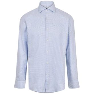 HUGO BOSS Mens Joe Spread Collar Shirt (Blue) Cotton - Size 15.75 inch