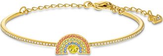 Swarovski Sprankelende Dans Regenboog Armband - Dames - Accessoires - Geel - Maat: ONE Size