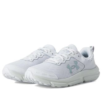 Under Armour Charged Assert 10 3026179-023 Womens Gray Running Shoes VER1549
