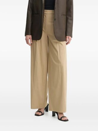 A.L.C. pleated wide-leg trousers - Neutrals