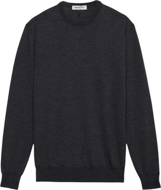 Premiata Maglione Girocollo in Lana Merino Pmg48 - - Knitwear - Uomo - Grigio - XL