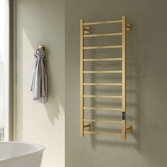 Aquarius DigiTherm Velino Dry Electric Radiator with LCD Display 1200 x 500mm in Gold