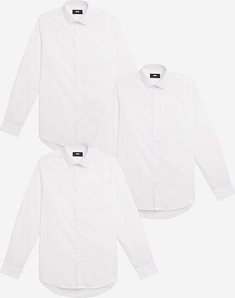 Jacamo 3 Pack Long Sleeve Formal Shirt