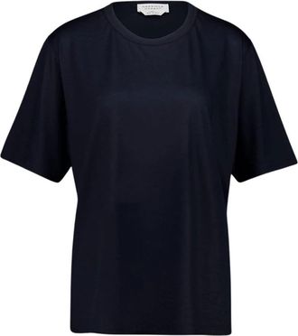 Gabriela Hearst Kirby T-Shirt - Dames - Cashmere truien - Blauw - L - Kasjmier - Truien & Vesten