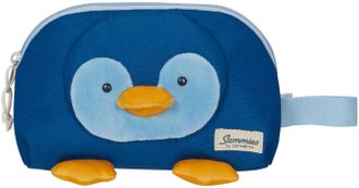 Samsonite Kulturbeutel SAMSONITE Happy Sammies ECO, Penguin Peter, Damen, Gr. B/H/T: 23cm x 15cm x 12cm, blau, Polyester, Taschen Kulturbeutel, Kinder Waschtasc
