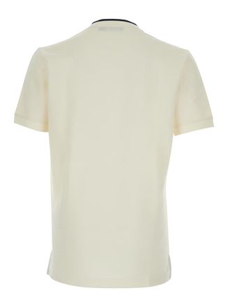 Dolce & Gabbana Mens T-Shirt Crew Neck White Polyester T-Shirts And Polos