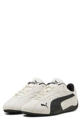Puma Speedcat Plus Sneaker in Warm White/Puma Black at Nordstrom, Size 11.5