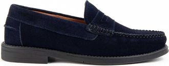 Purapiel Mocassin Moretto4 Blauw