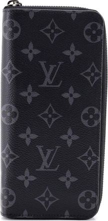 Louis Vuitton Black Monogram Eclipse Canvas Zippy Wallet Vertical (Authentic Pre-Loved)