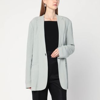 Alberta Ferretti Alberta Ferretti Single Breasted Ice Colored Jacket