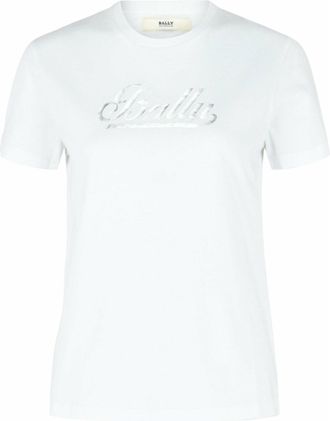 Bally Metallic Logo Print T-Shirt