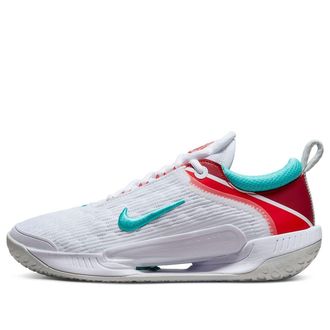 Nike (WMNS) Nike Court Zoom NXT White Habanero Red Teal DH0222-136