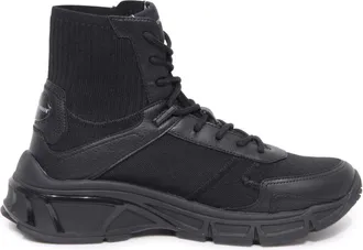 Armani Zwarte Schoenen met Zacht Schuim X4Z124 - Heren - Veterlaarzen - Zwart - 44 1/2 EU - Schoenen