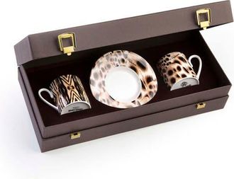 Roberto Cavalli Coffee Cup & Saucer with Luxury Box in Africa Casablanca And Malindi at Nordstrom