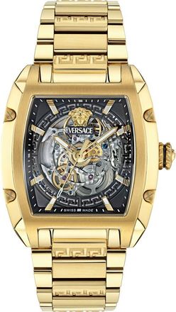Versace Dominus Bracelet Watch, 42mm in Ip Yellow Gold at Nordstrom