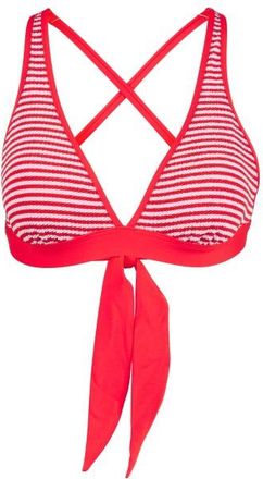 Seafolly Clubhouse Multi Fit Longline Tri Bikini-Top f&uuml;r Damen | rosa/rot