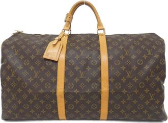 Louis Vuitton Marron Coated Canvas Boston Bag (Pre-Owned)