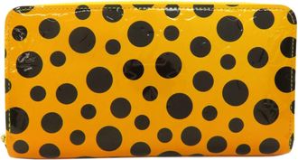 Louis Vuitton Black Yellow Vernis Long Wallet (Bi-Fold) (Pre-Owned)