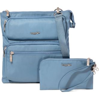 Baggallini Nolita Crossbody Bag with RFID Wristlet in Cornflower Twill at Nordstrom