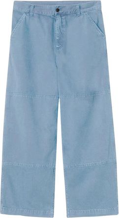 Carhartt Work in Progress Katoenen Twill Broek - Heren - Loose Fit Jeans - Blauw - W33 - Katoen - Jeans