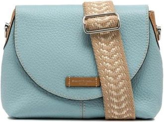 Gianni Chiarini Geperste leren handtas - Dames - Schoudertassen - Blauw - ONE Size - Leer - Tassen