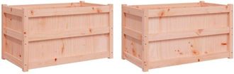 vidaXL Jardineras De Jard&iacute;n 2 Unidades Madera Maciza Douglas Vidaxl