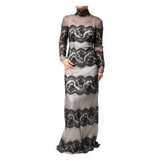 Dolce & Gabbana Dames, Jurken, Zwart, Maat: 2XS Katoen