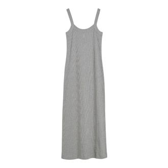 By Malene Birger Maxi Dresses, female, Gray, S, Grey Maxi Dress Minimalist Style