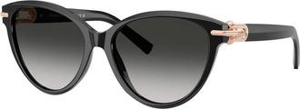 Tiffany & Co. Sunglasses, unisex, Black, Size: 56 MM Sunglasses