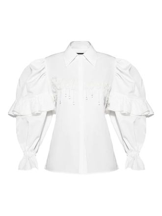 Anouki puff-sleeve shirt - White
