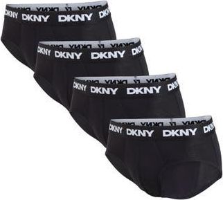 DKNY Pack of Four Briefs in Black/black/black/black at Nordstrom Rack, Size X-Large