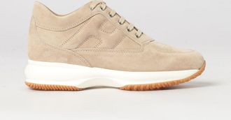 Hogan Interactive Suede Sneakers with Embossed H Logo and Chunky Sole
