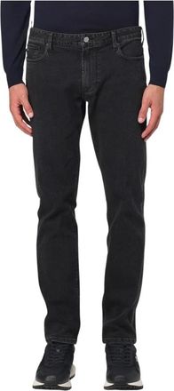 Emporio Armani Grijze Jeans - Heren - Slim Fit Jeans - Grijs - W33 - Katoen - Jeans