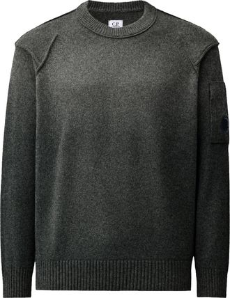 C.P. Company Lambswool GRS Soft Textured Crewneck Sweater