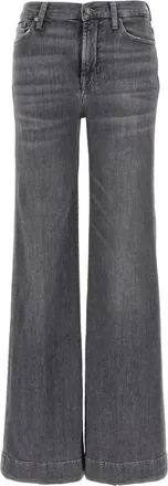 7 For All Mankind Moderne Dojo High Rise Flared Jeans - Dames - Bootcut Jeans - Grijs - W24 - Katoen - Jeans