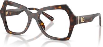 Dolce & Gabbana 54mm Butterfly optical glasses in Tortoise at Nordstrom