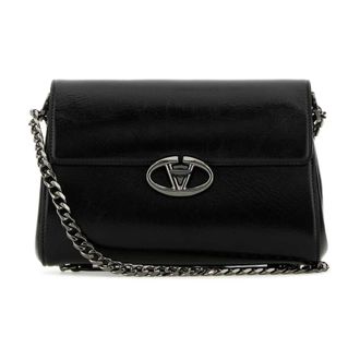 Valentino Garavani Cross Body Bags, female, Black, Size: ONE SIZE VLogo Shoulder Bag