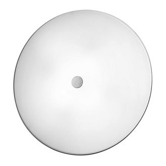 Netlighting Centro Designer Glass Simple Flush Ceiling Light Antique Brass 4x E27 in White