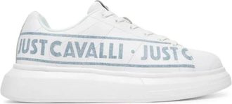 Just Cavalli Heren, Schoenen, Wit, Maat: 45 EU Leer