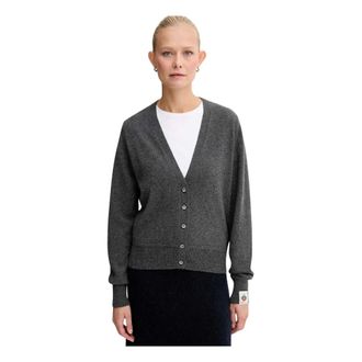 Bally Truien & Vesten, Dames, Grijs, S, Kasjmier, Cashmere Cardigan