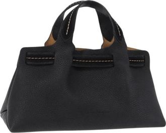 Ferragamo Pre-owned Hand Bag - Dames - Vintage Handtas - Zwart - ONE Size - Leer - Vintage