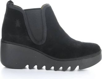 FLY London Womens Byne349Fly Oil Suede Boots In Black