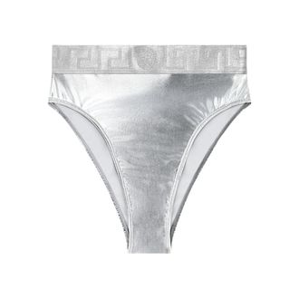 Versace Metallic Bikini Bottoms