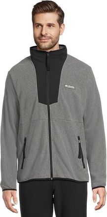 Columbia Sequoia Grove Full Zip Fleece Mens Jacket City Grey Heather/Black : 2XL, Fleece/Polyester