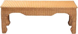 Baxton Studio Abena Ming Style Rattan Coffee Table