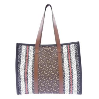Burberry Pre-owned Tote Bags, female, Brown, Size: ONE SIZE Pre-owned Leather Tote Bag