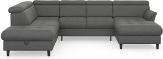 Sit&more Wohnlandschaft »Marano U-Form« inklusive Kopfteilverstellung, wahlweise mit Bettfunktion, Bettkasten
